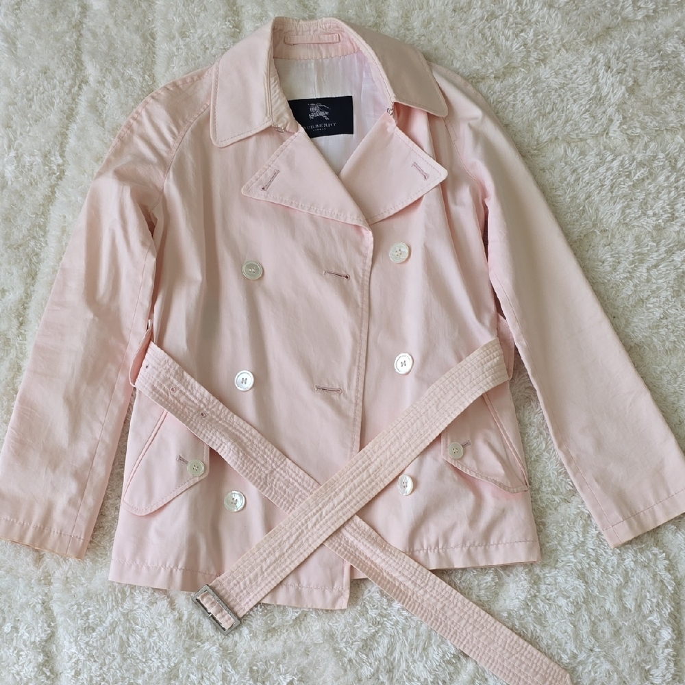 Burberry Soft Pink Collared Jacket - image 1